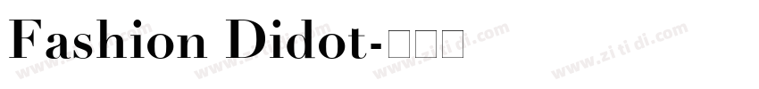 Fashion Didot字体转换